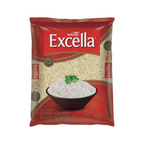 wilmar excella long grain parboiled rice 200g