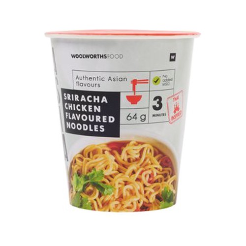 Asian Sriracha Chicken Flavoured Noodles Cup 64 g