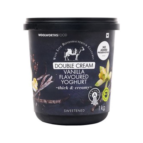 Ayrshire Double Cream Vanilla Flavoured Yoghurt 1 kg