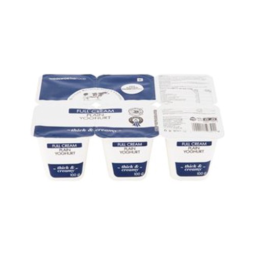 Ayrshire Full Cream Plain Yoghurt 6 x 100 g