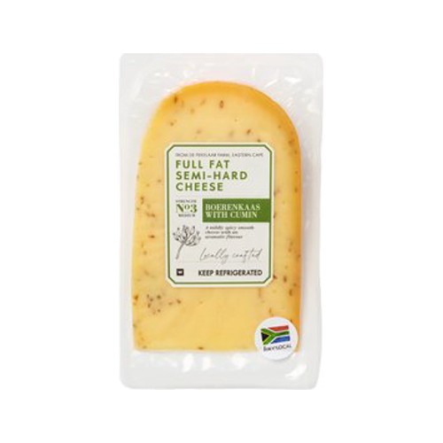 Boerenkaas Full Fat Semi-Hard Cheese with Cumin Avg 200 g