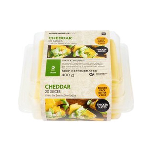 cheddar slices 400 g