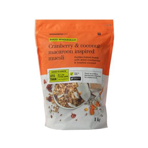cranberry and coconut macaroon inspired muesli 1 kg