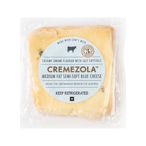 cremezola medium fat semi-soft blue cheese avg 180 g