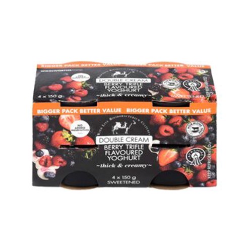 Double Cream Ayrshire Berry Trifle Flavoured Yoghurt 4 x 150 g