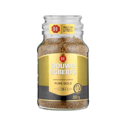 douwe egberts pure gold medium roast instant coffee 200 g