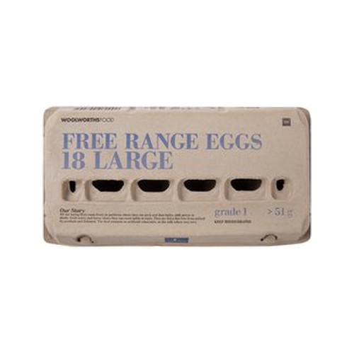 free range large chilled eggs 18 pk