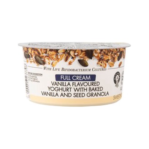 Full Cream Ayrshire Vanilla Flavoured Yoghurt with Baked Vanilla & Seed Granola 150 g