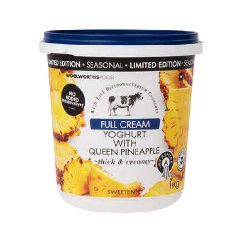 Full Cream Ayrshire Yoghurt with Queen Pineapple 1 kg