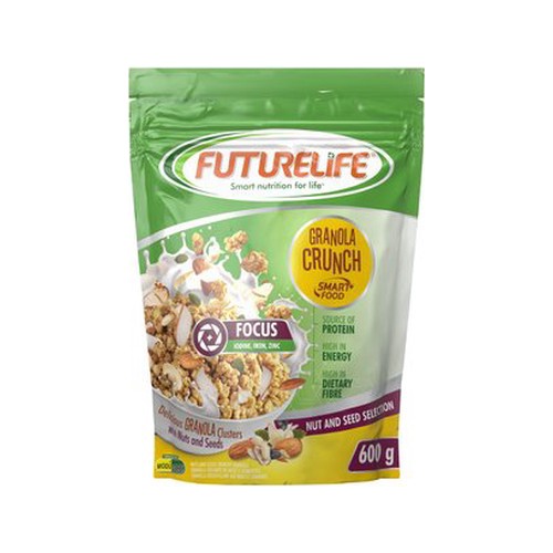 futurelife seeds and nuts granola crunch with smart food 600 g