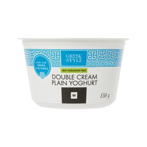 Greek Style Double Cream Plain Yoghurt 150 g