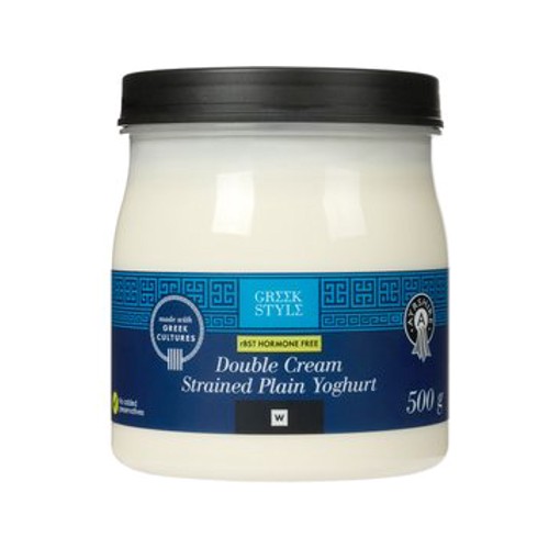 Greek Style Double Cream Strained Plain Ayrshire Yoghurt 500 g