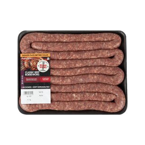Halaal Classic Beef Boerewors Avg 1 kg