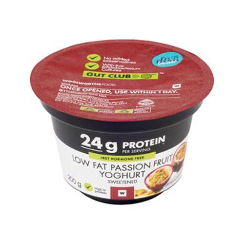 High Protein Lactose Free Low Fat Passion Fruit Yoghurt 200 g