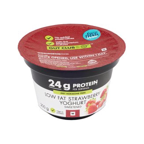 High Protein Lactose Free Low Fat Strawberry Yoghurt 200 g