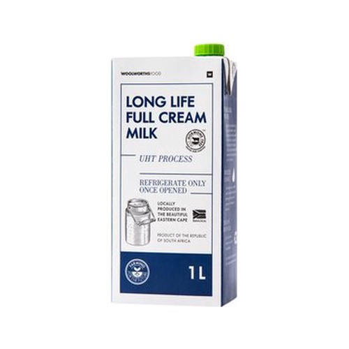 long life full cream milk 1 l