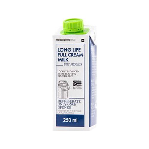 long life full cream milk 250 ml
