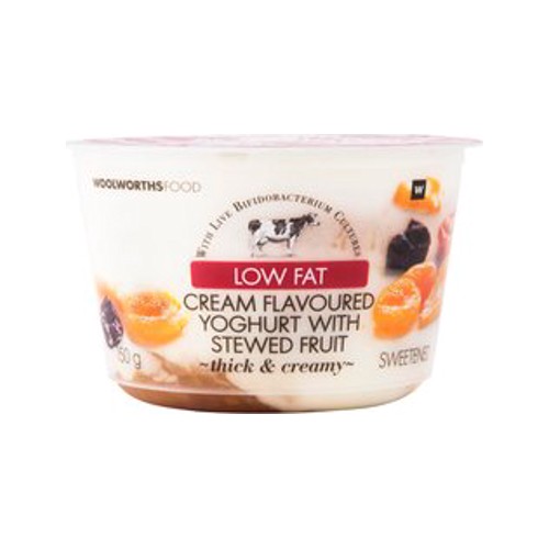 Low Fat Cream Flavoured Yoghurt with Stewed Fruit 150 g