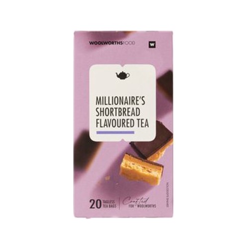 Millionaires Shortbread Flavoured Tagless Ceylon Tea Bags 20 pk