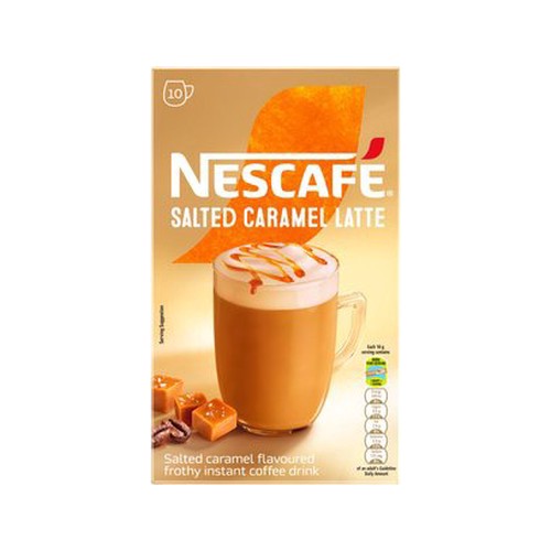 nescafe salted caramel cappuccino sachets 10 x 18 g
