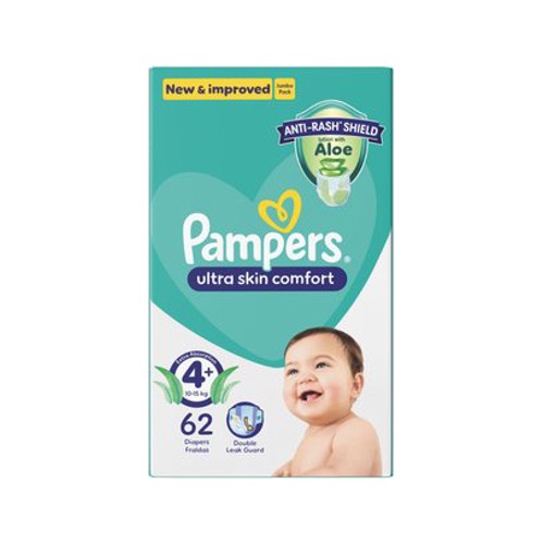 Pampers Baby Dry Size 4 10 - 16 kg Nappies 62 pk