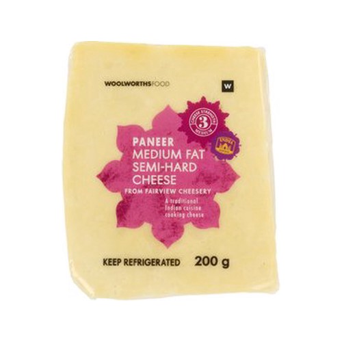 paneer medium fat semi hard cheese 200 g