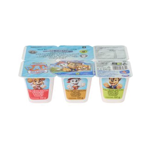 Paw Patrol Full Cream Smooth Ayrshire Flavoured Yoghurts 6 x 100 g