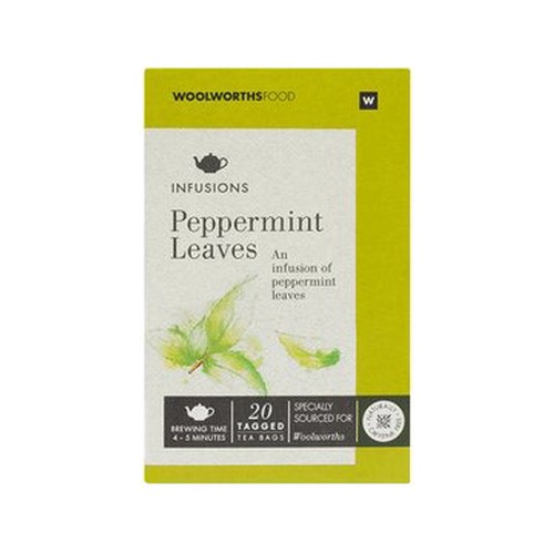 peppermint leaves infusions bags 20 pk