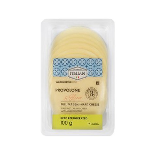 provolone full fat semi hard cheese slices 8 slices