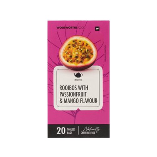 Rooibos with Passionfruit and Mango Flavour Infused Tagless Bags 20 pk