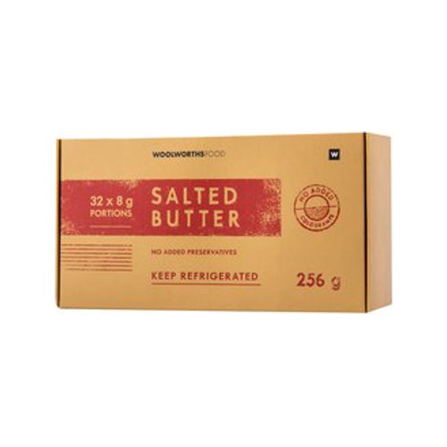 salted butter portions 32 x 8 g