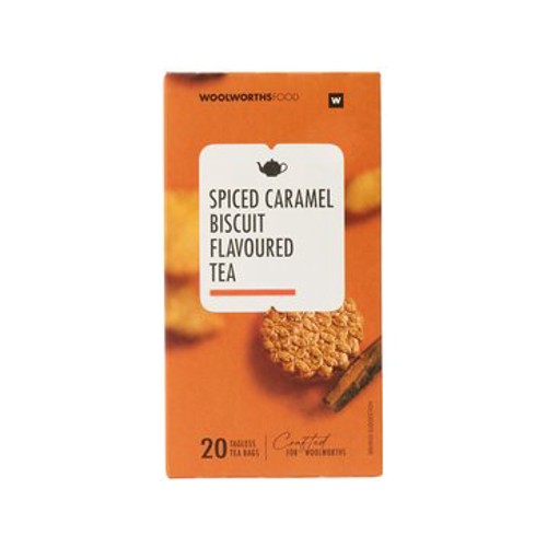 Spiced Caramel Biscuit Flavoured Tagless Ceylon Tea Bags 20 pk