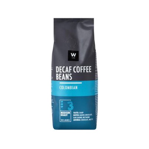 wcafe colombian decaffeinated coffee beans 250 g