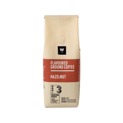 wcafe hazelnut flavoured ground coffee 250 g