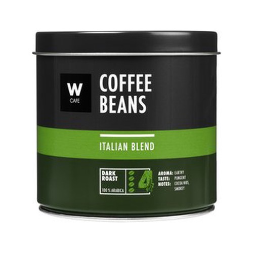 wcafe italian coffee bean in tin 250 g