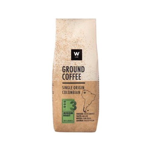 wcafe single origin colombian ground coffee 250 g