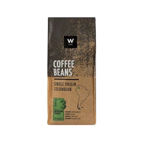 wcafe single origin colombiancoffee beans 500 g